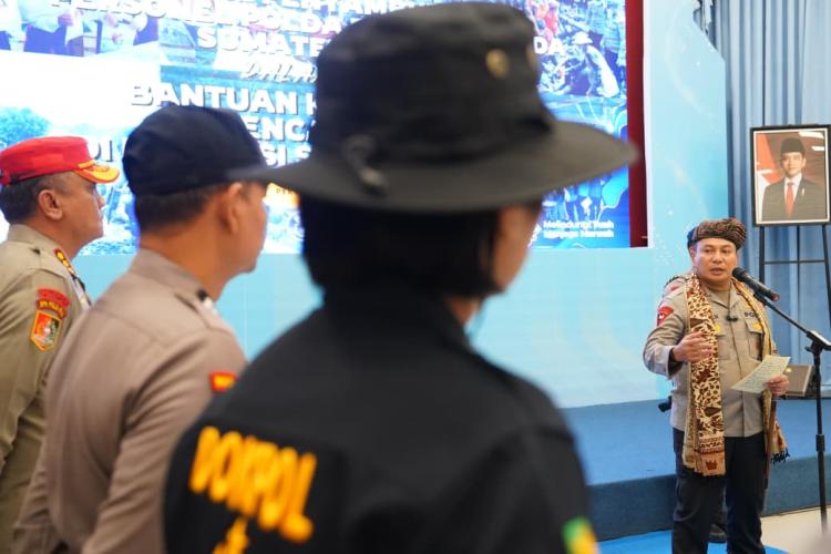 Kapolda Riau Sambut Kepulangan 308 Personel Misi Kemanusiaan di Agam